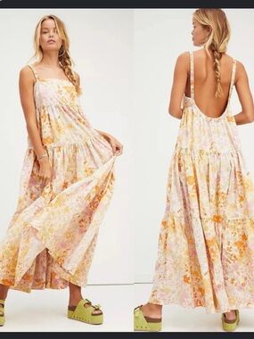 EUC FREE PEOPLE PARK SLOPE MAXI DRESS